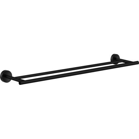 Smedbo HOME - Doppelte Handtuchstange, Schwarz, Länge 648 mm HB3364 (1/3)
