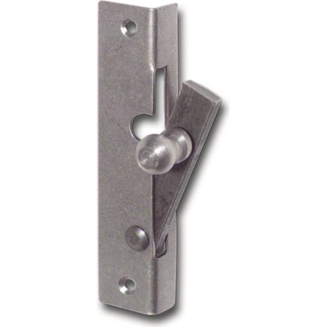 Fensterspreizel mit Eisenknopf, Rechts, 45 mm, Stahl blank  Fensterverschluss Zubehör