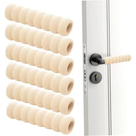 Couvercle De Poignée De Porte - En Mousse EVA - Pour Sécurité Enfant Et Protection Mur - 6 Pièces (1/4)