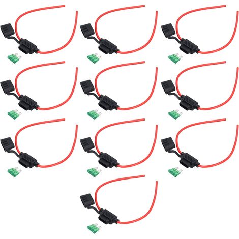 10 Inline-Sicherungshalter mit Schmelzwiderstandsverdrahtung (1/5)
