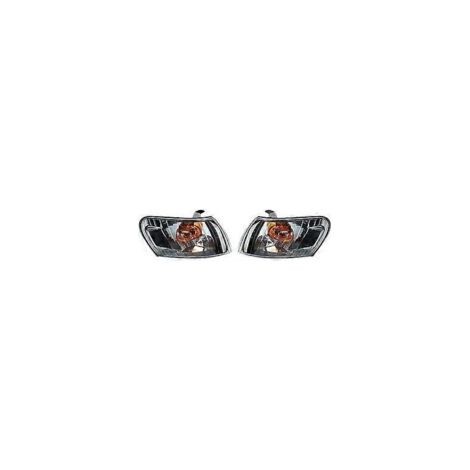 Satz mit 2 schwarzen Frontpositionsleuchten für BMW AE100 E100 AE101 (1993–1997), ohne Kabelbaum. – Crezuo