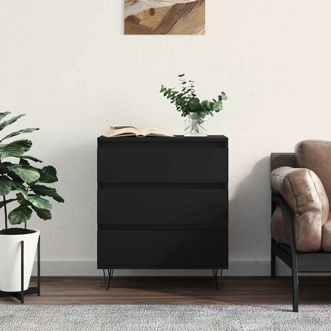 Sideboard Schwarz 60x35x70 cm Holzwerkstoff (1/5)