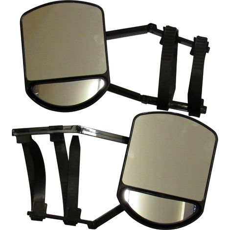 Dual Lens Extending Towing Mirror X2 (Car Caravan Trailer Extension Steady View Universal) (1/5)