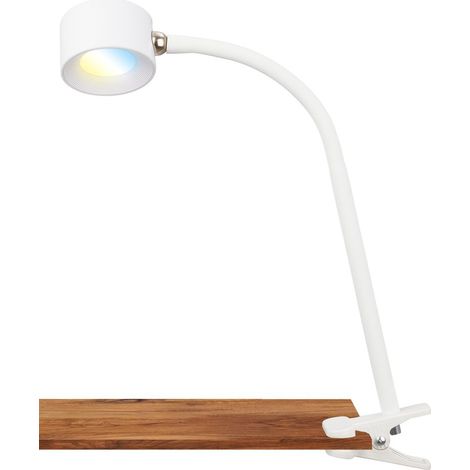 Briloner Tari Lampe de bureau LED, à intensité variable, tactile, orientable, magnétique amovible, blanc, 44 x 7,5 x 24 cm