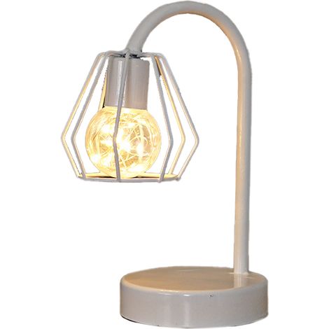 Veilleuse LED - Lampe Table Fer - Fonctionne Sur Piles - Lumière Blanc Chaud - Pour Intérieur Extérieur - 1 Pièce (1/5)