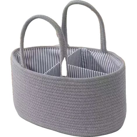Aufbewahrungskorb, große Kapazität, umweltfreundliches Design, Grau 2, 36 22 18cm-b (1/2)
