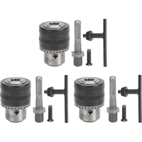 3-teiliges Set mit Schlüsselbohrfutter für Umrüstteile für Elektrohämmer 1/2 Zoll 20UNF + 1,513 mm