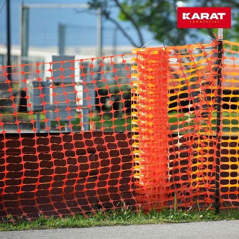 Floordirekt – Grillage plastique 30 m – Maille 10 x 4 cm – Hauteur 1 m – Résistant à la déchirure – Pour chantiers et jardins