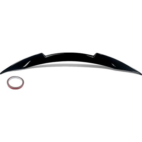 Spoiler trasero, compatible con coupés de lujo y coches deportivos, plástico ABS resistente, negro brillante. (1/2)
