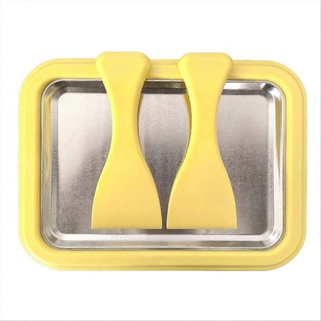 Frit yaourt machine maison Made mini frit glace machine jaune (1/5)