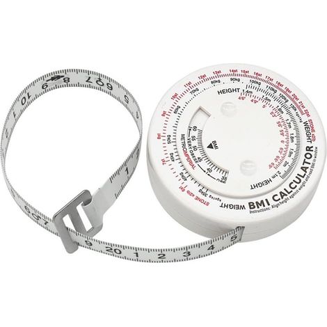 Mètre ruban IMC, Ø72mm, plastique, calcul IMC, pour tailleur (1/5)