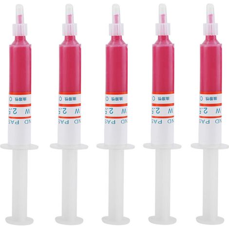 5 pièce/ensemble diamant meulage pâte à polir composé de rodage abrasif aiguille Tube W2.5 4000-Crezuo