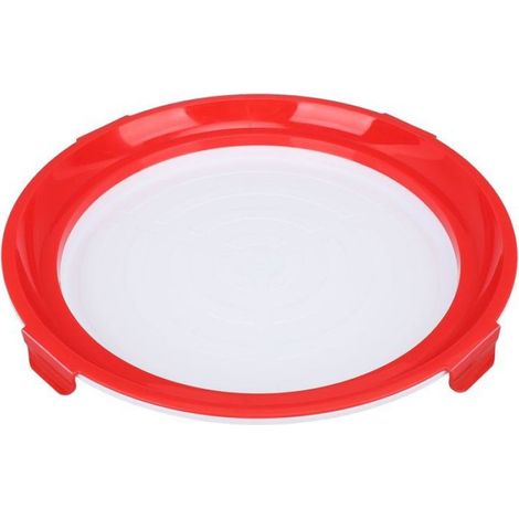 Plateau conservation vide – Nosheir – 2e génération rouge – scellage sous vide, empilable – pour réfrigérateur et pique-nique (1/4)