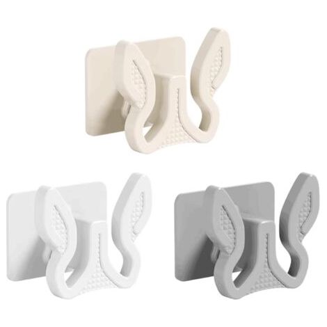 3 pièces Étagère à chaussures murale en plastique, polyvalente et portable, idéale pour la salle de bain ou le salon (1/5)