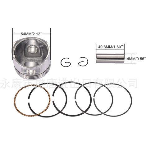 Kit de segments de piston GOOFIT 54 mm pour 125 cm3 SSR Baja Roketa Apollo (1/4)