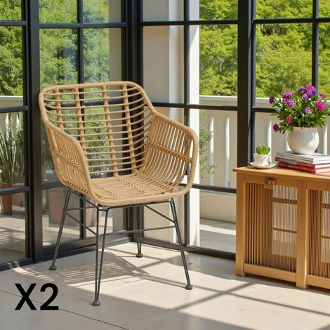 Fauteuil en rotin synthétique (lot 2) GRENADE (1/4)