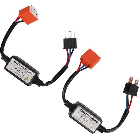 Lot de 2 Résistance LED Céramique 35W 12V Décodage Précis Installation Facile Convertisseur H4 Négatif (1/5)
