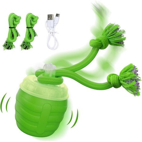 Interaktives Hundespielzeug, interaktiver Hundeball, automatischer, beweglicher Ball gegen Langeweile und fürs Training, USB-aufladbar