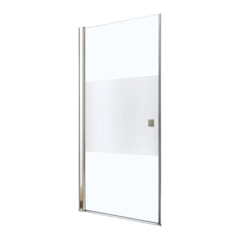 ONDEE - Mamparas de baño FRISCO, Puertas de ducha abatibles - Acabados cromados -  80x194,5cm - Vidrio templado Esmerilada