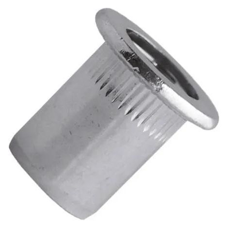 Rondelle filettata a testa piatta in acciaio TCD M4x11mm - Confezione da 500