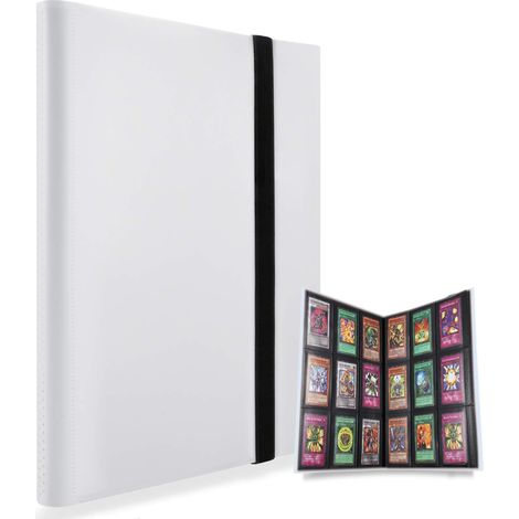 360 cartes Classeur,Compatible avec cartes ablum(Blanc) (1/5)