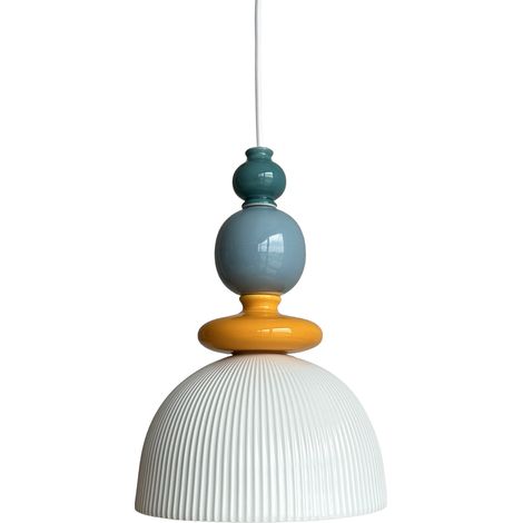 Suspension en céramique multicolore D24,2 cm - Pili (1/4)