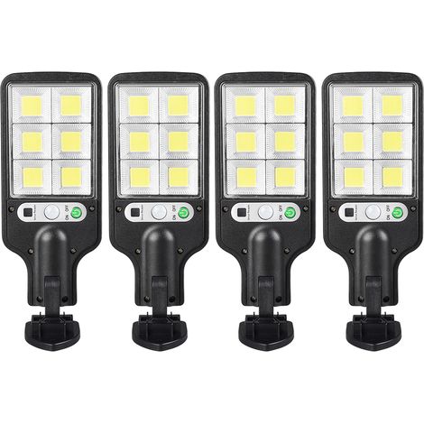 Aplique solar de pared con 72 LED COB, sensor de movimiento PIR, resistente al agua, ideal para jardín, patio, terraza, valla o paisajismo. 3 modos de iluminación con control remoto. (1/5)