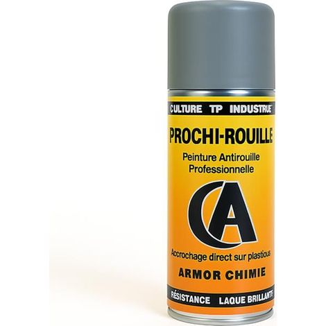 Bombe de peinture - Antirouille - Gris - RAL 7001 - Prochi-rouille - Armor Chimie - 400ml