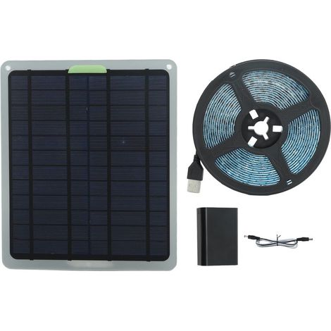 Lámpara solar LED de espectro completo de 20 W, 5 V, IP65, resistente al agua, tira de luz solar para cultivo de plantas, ideal para jardín e invernadero. (1/5)