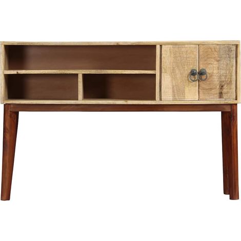 Maison Exclusive - Tavolo Consolle 115x30x76 cm in Legno Massello di Mango Grezzo (1/5)