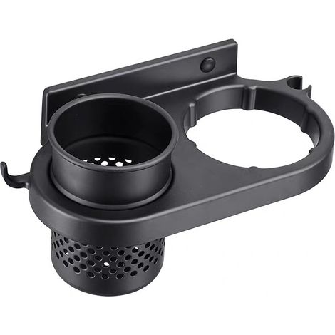 Soporte para secador de pelo, soporte para pinzas para el cabello montado en la pared, soporte para secador de pelo montado en la pared, estante impermeable, soporte para secador de pelo montado en la (1/4)