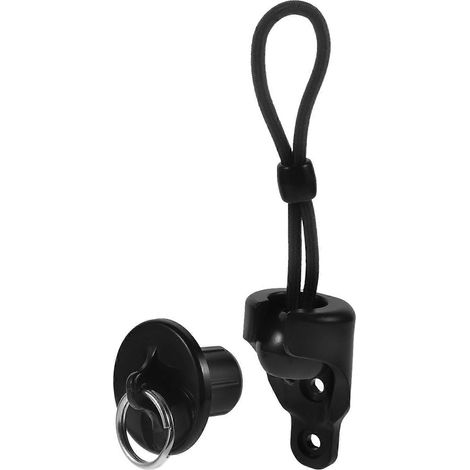 Kit de fixation élastique pour stores extérieurs (2 jeux) - Noir (1/5)