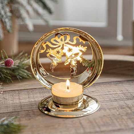 Décorations de Noël, sapin de Noël décoratif en métal, pour tables et cadeaux pour la maison, bougeoirs pour la décoration intérieure, (B) (1/5)