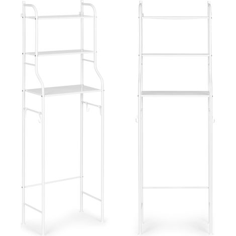Hoher badezimmerschrank mit 3 regalen aus aluminiumkonstruktion