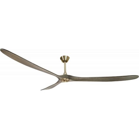 Le super destratificateur et ventilateur HVLS Ouray, 223 Cm design laiton pales grises , wifi thermostat. (1/5)