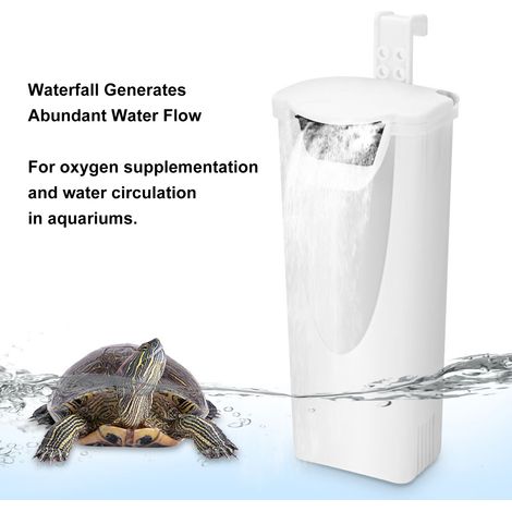 Petit filtre à eau pour réservoir de tortue 3w, niveau 2.5-10cm, débit 200lh (1/5)