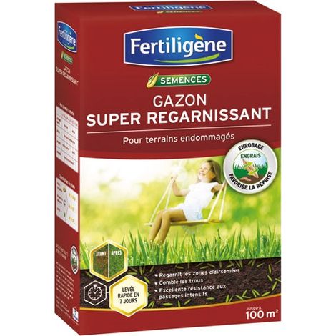 Gazon Super Regarnissant 100m² 2kg /nc - Fertiligene (1/4)