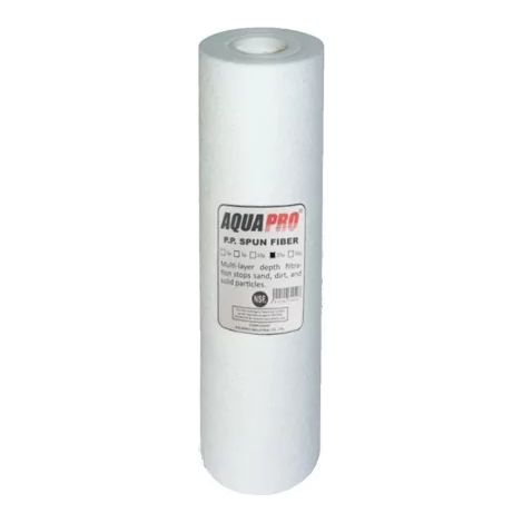 Filtre à eau cartouche anti sédiment 25 microns 10 pouces – Filtration microfibre pour impuretés et sédiments – Protection robinetterie et chaudière