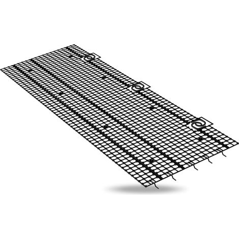 Rejilla de canalón 175 mm x 600 mm RAL 9005, paquete de 5 (1/4)