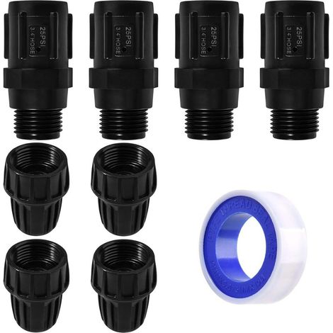 25 Psi Kit adaptateur de robinet régulateur de pression pour irrigation goutte à goutte Réducteur pression Vanne à faible débit Idéal pour les systèmes d'irrigation Distribution Régulateur (1/4)