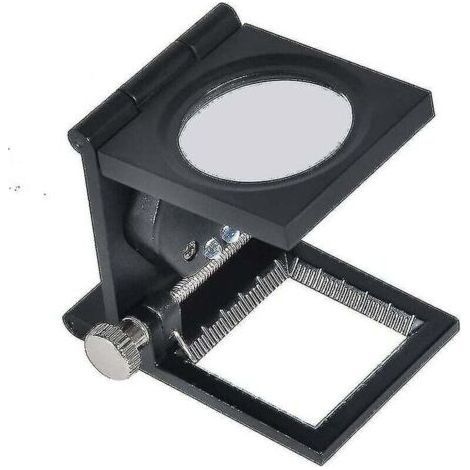 10x Magnifying Glass Folding Thread Counter Portable Universal Linen Tester (1/5)