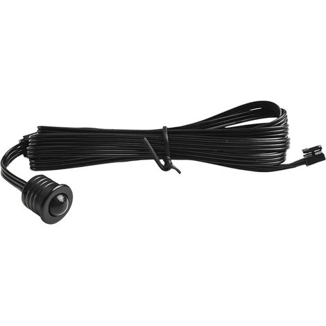 5A 12V-24V Infrarot-PIR-Bewegungsmelder-Schalter für intelligente LED-Schrankbeleuchtung, 3-5m Erfassungsbereich, Schutzart IP20, Schwarz