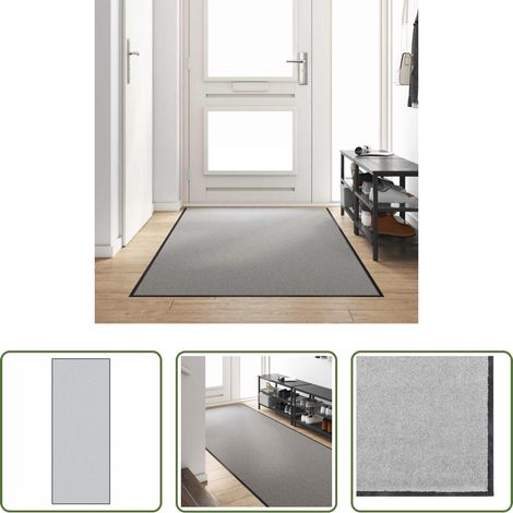 Tapis de porte - Tapis d'entrée Autre Gris et Noir 120 x 300 cm (1/5)