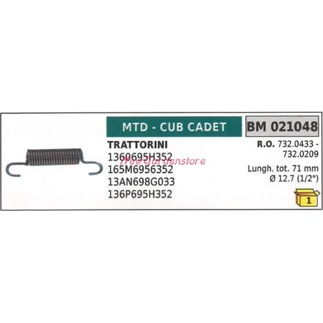 Molla trazione semovenza MTD trattorino tagliaerba rasaerba tosaerba 021048