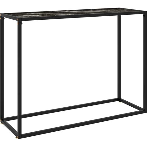 Table console Noir 100x35x75 Verre trempé (1/5)