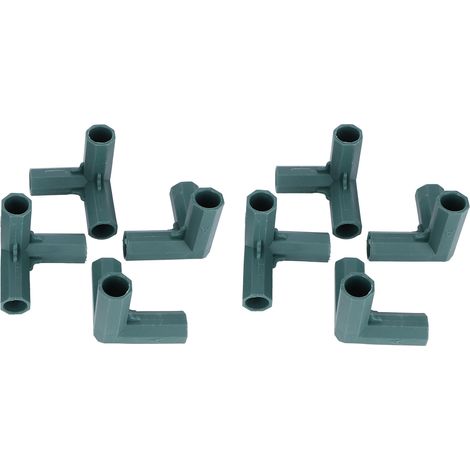 Stück 3-Wege-Pflanzenstützverbinder aus Kunststoff, Garten-Kletterpfähle, Gewächshauszubehör (1/5)