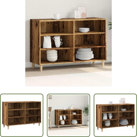 vidaXL Altholzoptik -  Sideboard Altholz-Optik 103,5x35x70 cm Holzwerkstoff (1/5)