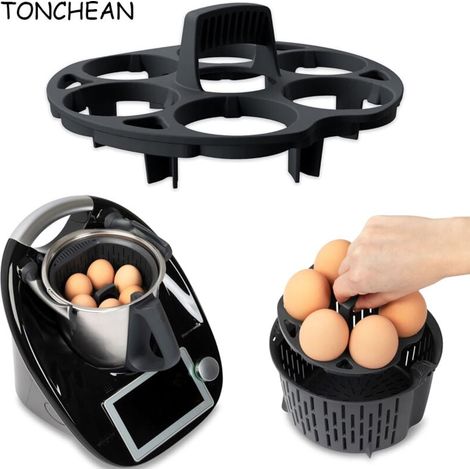 Support à œufs pour Thermomix TM5, TM6, TM31 - Accessoire de cuisson des œufs pour panier de cuisson Thermomix Passe au lave-vaisselle - Support à œufs de qualité supérieure en matériau résistant à la (1/4)