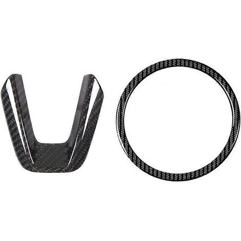 Carbon-Lenkrad-Pailletten, Lenkradring-Logo-Applikationsabdeckung, Autozubehör, für 3 6 -4 C (1/5)