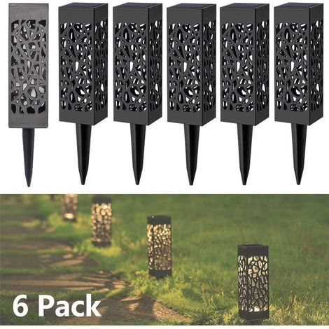 Lampes Exterieure Solaires De Jardin Au Sol,Exterieure étanche Lumiere Paysage Lampe Jardin Sans Fil Led Décoration Eclairage Solaire Pour Patio Chemins,Pelouse,Automatique On/Off (6 Pièces) (1/5)